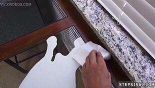 Tall Teen 18+ Big Tits Ginger Sucking Stepbro's Banana Publicly