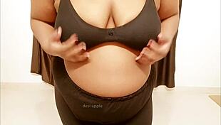 sexy indian jharkhand girl showing off her big tits and boobs