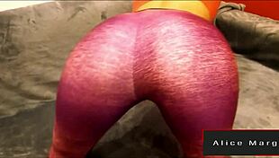 Our first homemade video features cum on her big blonde ass