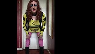 This crossdressing makes me cum, but could a real man do it quicker?