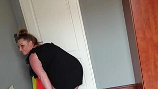 Watch this fat girl try on dresses and show off her curves.