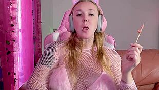 Asmr session with lollipop sucking and licking sounds