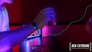 Stripping guard Jodi James in MFM threesome with Mark Sloan and Big Dicky.