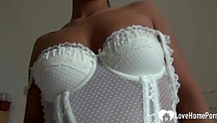 Horny Chick Teases With Lingerie Removal On Camera