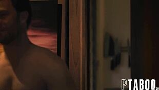 Vanna Bardot shares a long kiss goodbye with Seth Gamble.