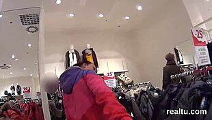 this czech nympho got tempted in the shopping centre and banged in pov with anal group action