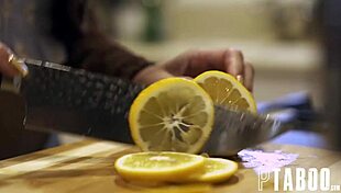 Vanna Bardot shares a long kiss goodbye with Seth Gamble.