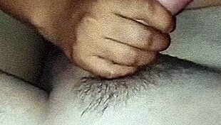 Latina Brunette Sucks Husband's White Dick Before Condom Ride