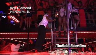 misty stone performs unique sutra fire queen freak show in hood club