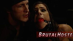 Boss foot domination over cute teen with big tits intrigues