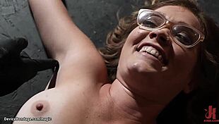 Watch this bound brunette slave get fingered and whipped hard in intense BDSM action!