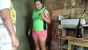 Colombian Babe Masturbates Shaved Pussy in Hardcore Lesbian Oral