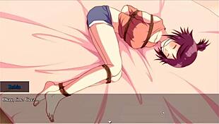 Bonds bdsm hentai game ep 1 two girls tying up a cute classmate with shibari ropes to tickle her