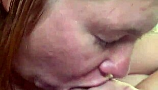 Glug glug sounds as the bbw deepthroats the big cock 😍