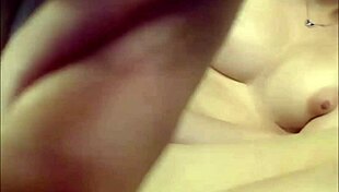 this blond tranny fleshlights her shecock solo