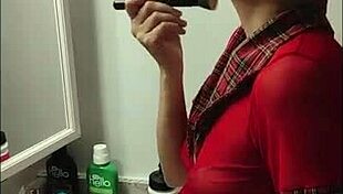 Piss Compilation Featuring Sissy in Chastity Belt Locked for Public Peeing Outdoors