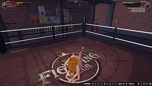 Chelci Battles Michelle in Naked Fighter 3D Wrestling Match