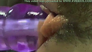 waiting for cock, spreading pussy with dildo