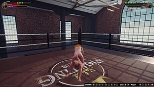 Chelci Battles Michelle in Naked Fighter 3D Wrestling Match