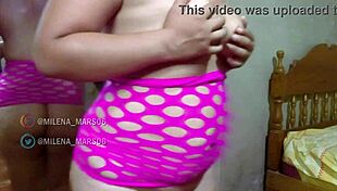 Latina beauty Milena Mars reveals her sensual side with her enormous curves