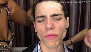 She casually licks and spits on the guy's face in this vore fetish video, savoring every bit of saliva.