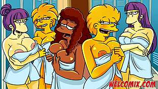 Simptoons Simpsons Spying On Girls In Locker Room Shower