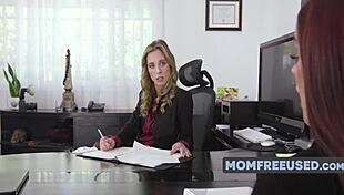 Office Scenario Featuring Millie Morgan And Vanna Bardot