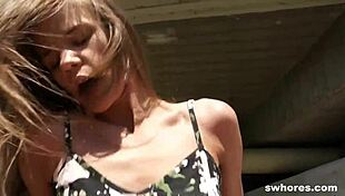 Sara Kay picks up a gay pornstar for public doggystyle fingering and masturbation in the car.