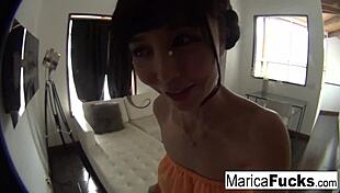 I am Marica Hase, recording my solo masturbation with my tits and ass exposed.