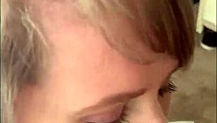 fat woman passionately sucking my cock