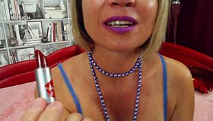 gorgeous silk lingerie set for my sissy, looking adorable in pov