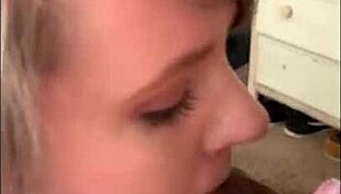 fat woman passionately sucking my cock