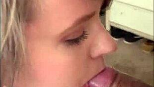 fat woman passionately sucking my cock