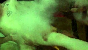 Asshole filled with cocks in gay group action!