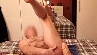 gay amateur with big ass uses anal toys and dildo in exhibitionist sex