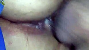 with my wife at home