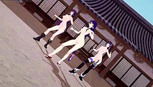 Genshin Impact Mmd Anda Touches Mei Verse