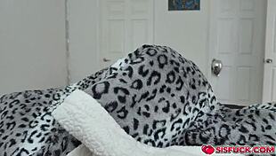 Katie rides energetically on a bike