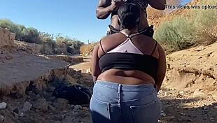 Beautiful day for sloppy head on monster cock outdoors 😜