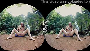 yanks beauties endza and sierra cirque feel intense lesbian pleasure with toys at the waterfall