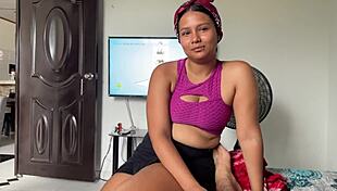 Latina Maid Deepthroats Big Cock In Cowgirl Position For Salary Raise With Cumshot