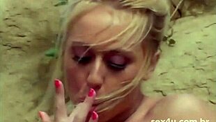 Blondes Masturbating For Camera With Stars