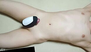 Boy masturbates with rotor