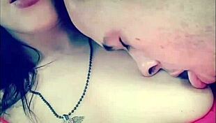 Outdoor Titty Licking Finished With Sucking Couple