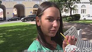 i interview candy, this horny legal teen with small tits at casting