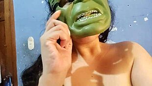 Bent Over In Dress For Stepdad's Real Orgasm!