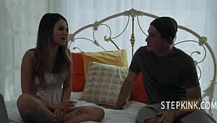 Ploy to remove adopted step sister leads to intense fucking inside her pussy.