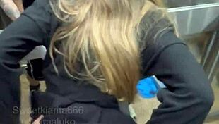 Skinny teen trapped in elevator gets assfucked by neighbor