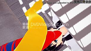 Watch Heroes Licking Feet In Hentai!