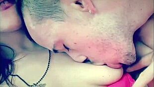 Outdoor Titty Licking Finished With Sucking Couple